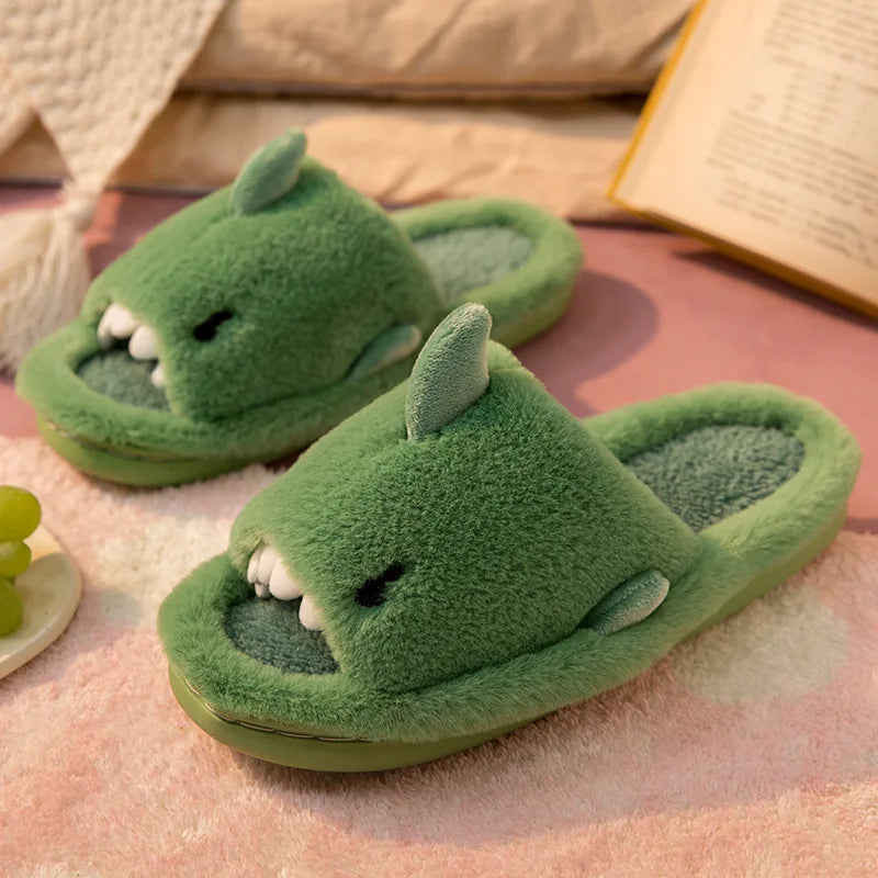 Herbst und Winter Cartoon Hai Pantoffeln